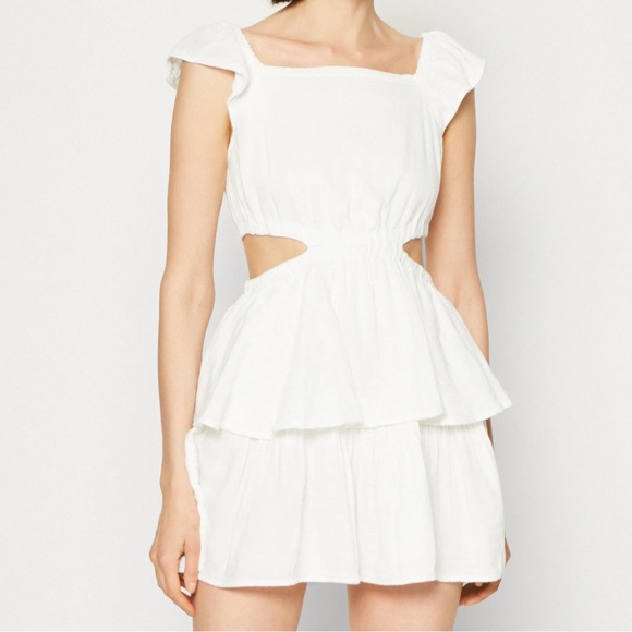 GAP Cutout Ruffle Dress. Size M. NWT - Picture 3 of 10